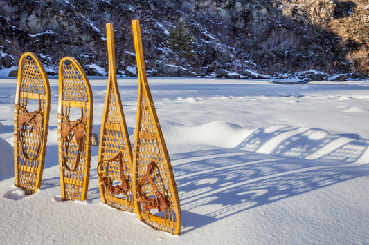 Traditional Wood Snowshoes Made in Canada